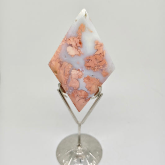 pink silced agate carving ornaments healing 156.3g
