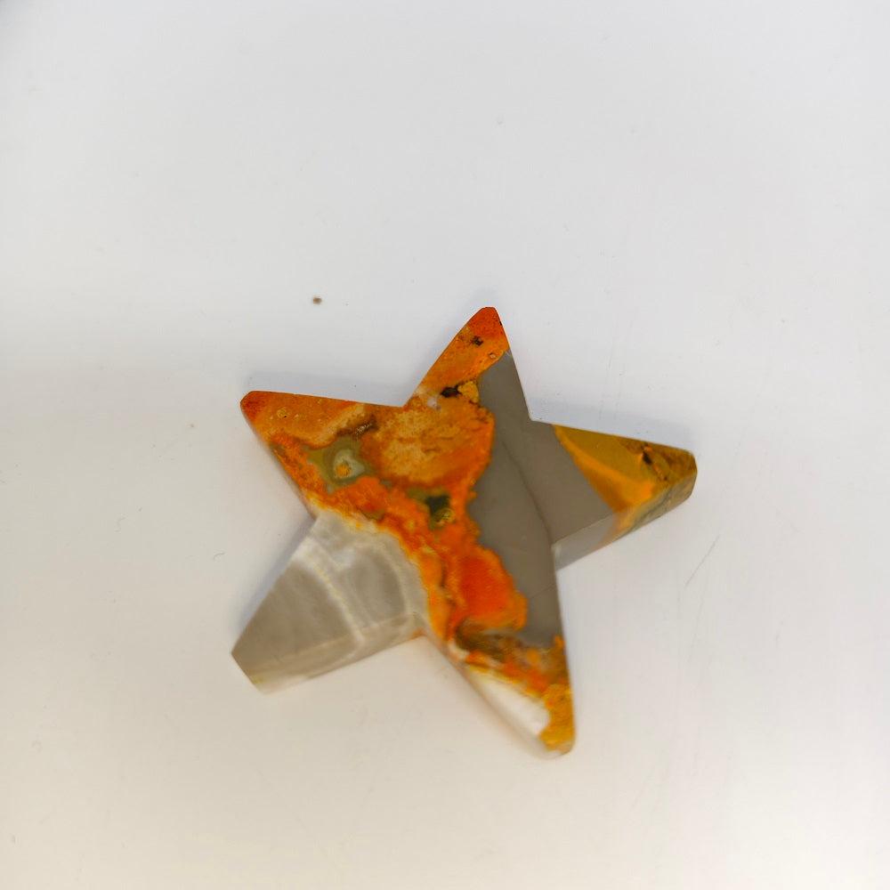 bumble bee jasper star carving ornaments healing 11.2g
