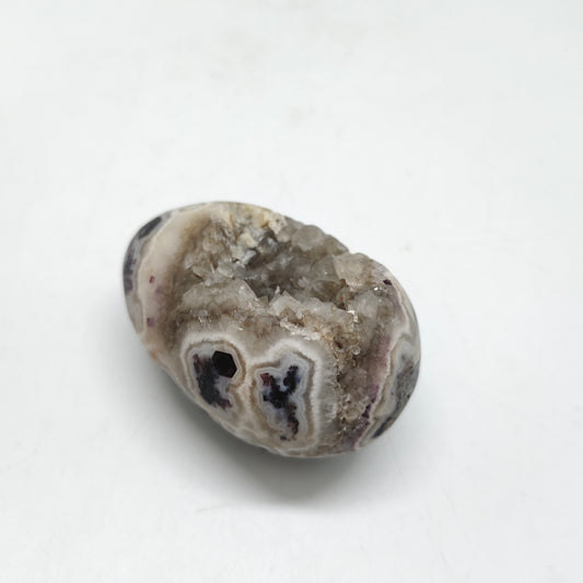 purple sphalerite egg carving ornaments healing 170.8g