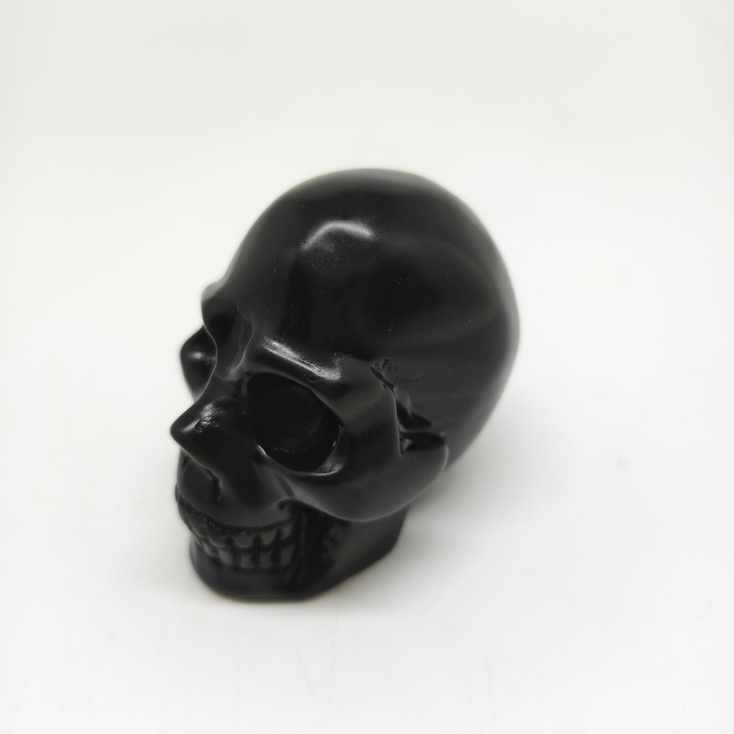 rainbow obsidian skull carving ornaments healing 190g
